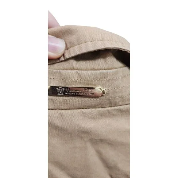 Massimo Dutti Women’s Trench Coat With Belt Brown Size M - Picture 10 of 16